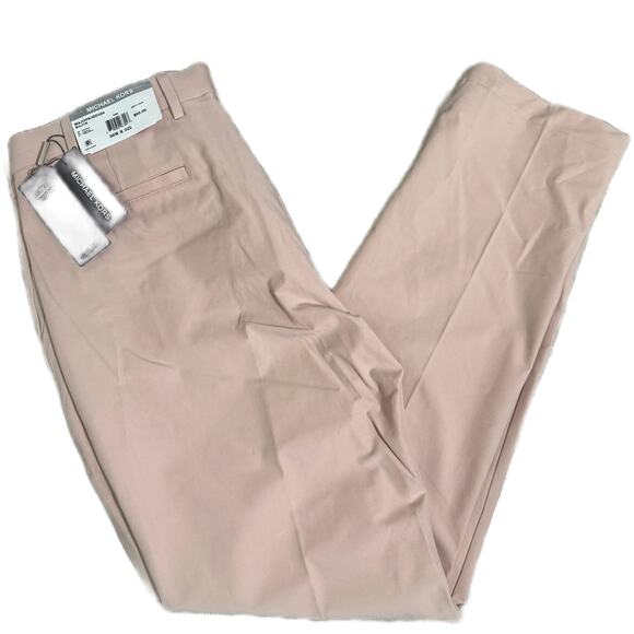 Michael Kors Mens Bedford Stretch Classic Fit Chino Pants Pink 36 x 32  - $95 - Picture 1 of 7